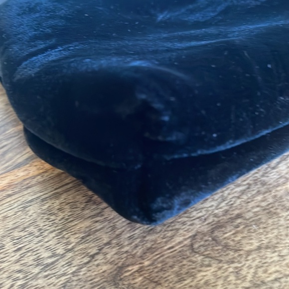 🖤VTG Black Velvet clutch Evening Bag - Picture 7 of 8